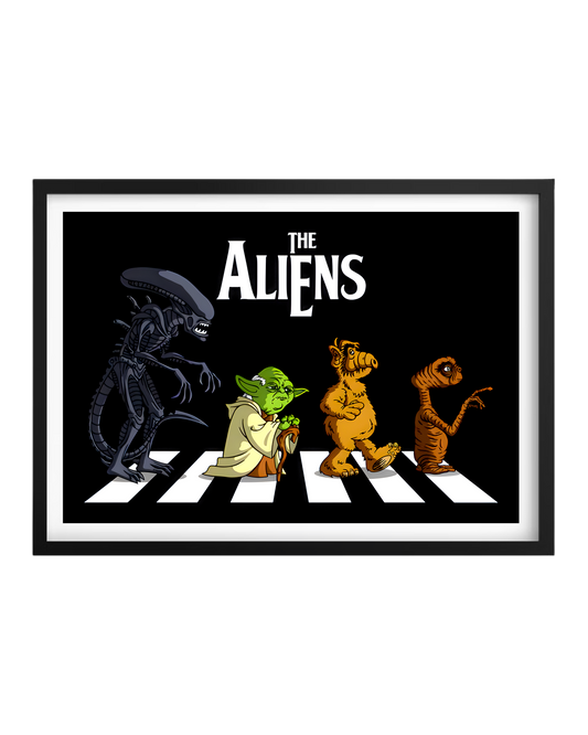 Cuadro The Aliens (Alien - Yoda - Alf - Et)
