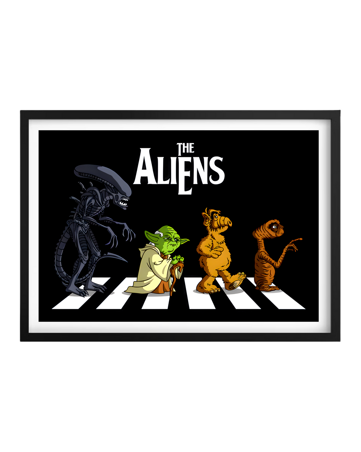 Cuadro The Aliens (Alien - Yoda - Alf - Et)