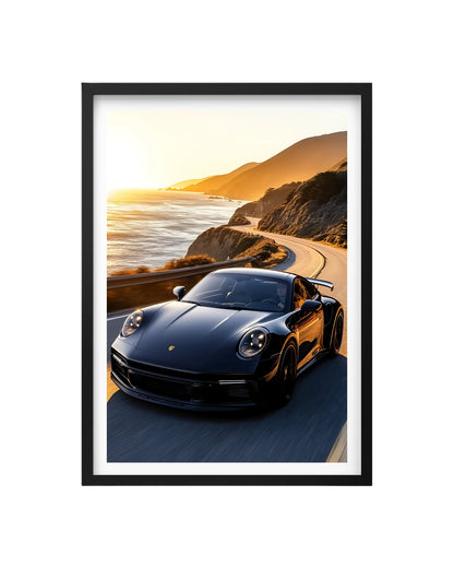 Cuadro Porsche 911 - La Fusión de Velocidad y Paisaje