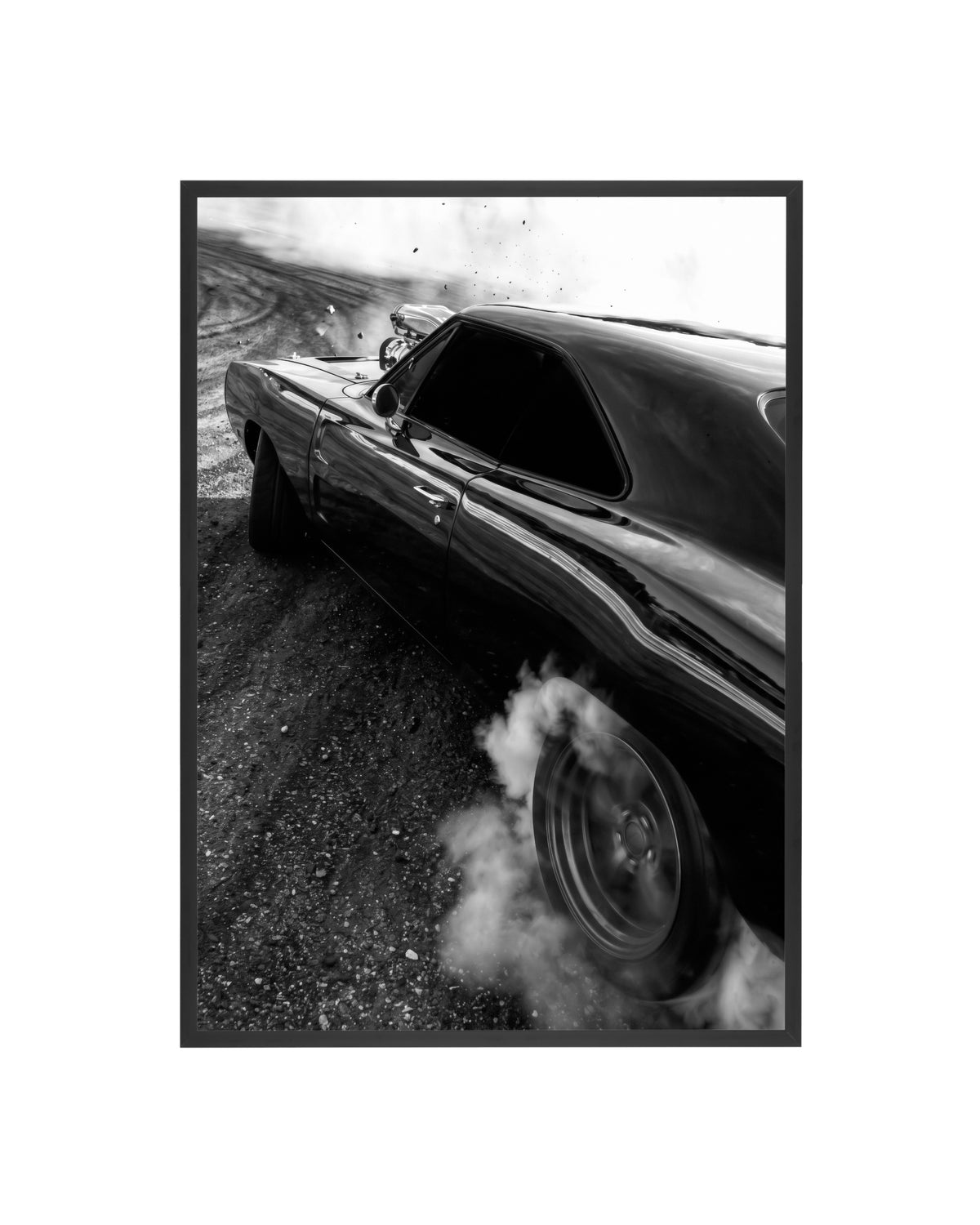 Pack de 3 Cuadros Muscle Car (Tríptico Dodge Charger Burnout Edition)