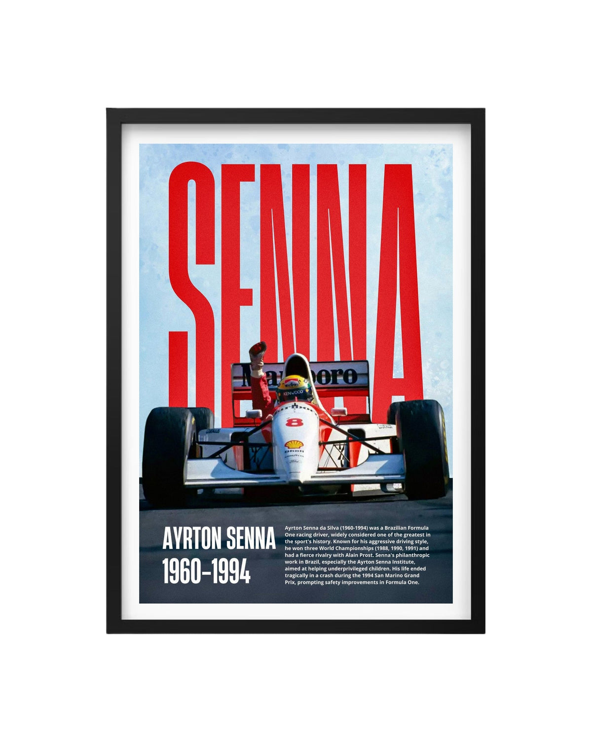 Cuadro Ayrton Senna: Legado Inmortal de la F1