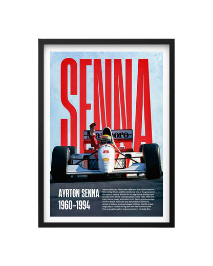 Cuadro Ayrton Senna: Legado Inmortal de la F1