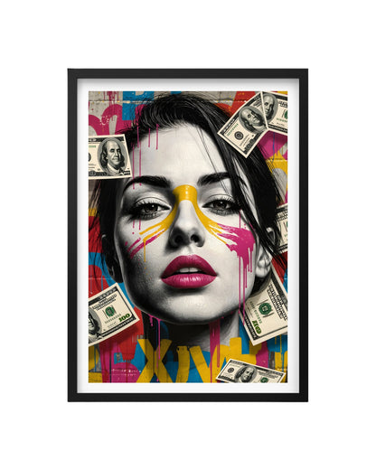 Cuadro Pop Art Urbano - Dinero, Estilo y Actitud