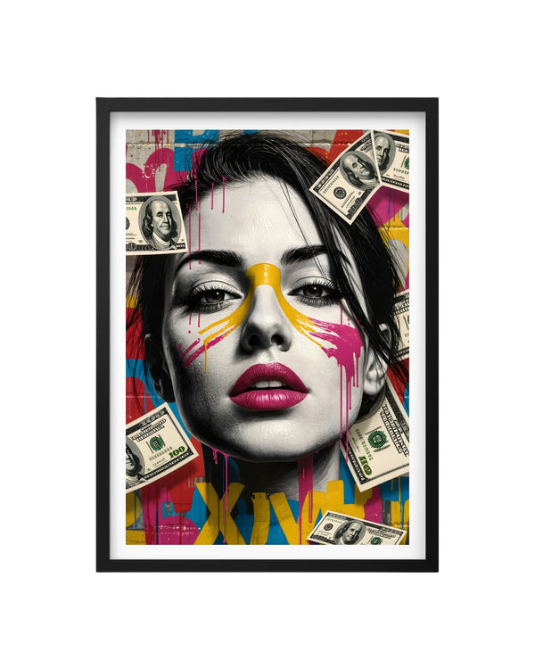 Cuadro Pop Art Urbano - Dinero, Estilo y Actitud