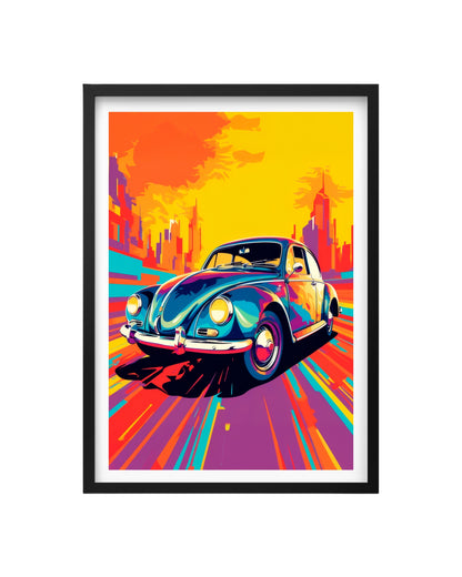 Cuadro Escarabajo Urbano (Pop Art)