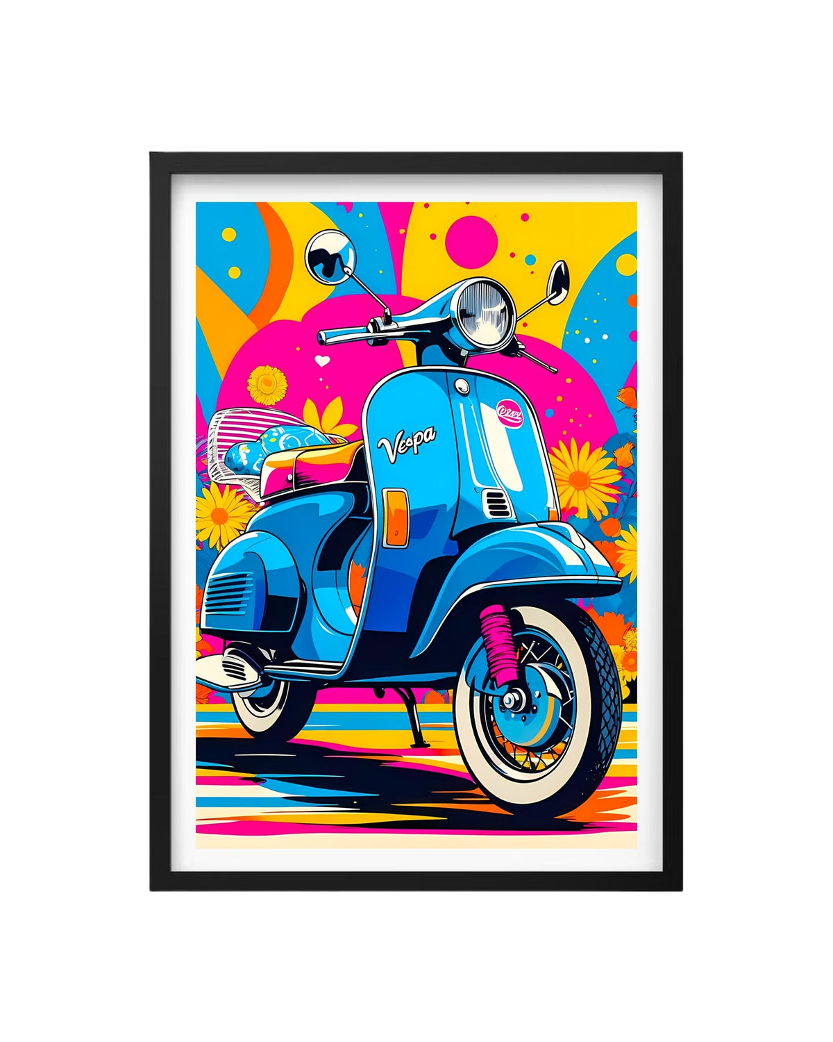 Cuadro Vespa Pop - Explosión Retro y Color