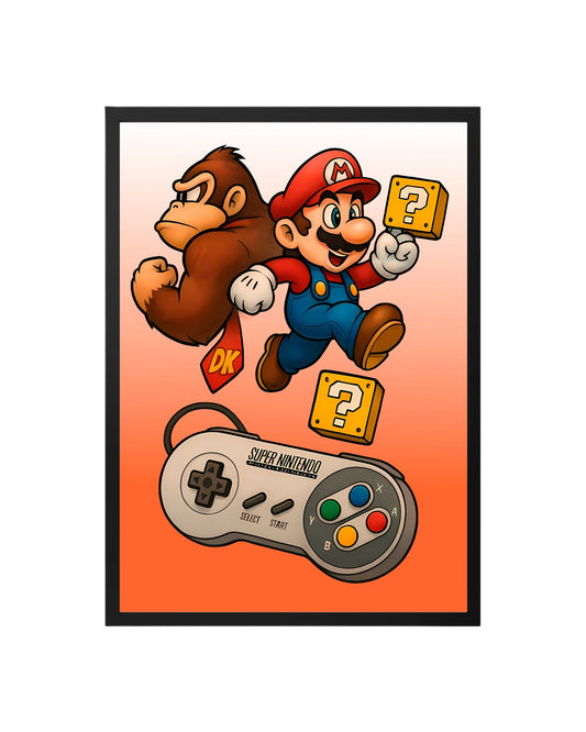 Cuadro Retro Power: El Dúo Dinámico 16-Bit