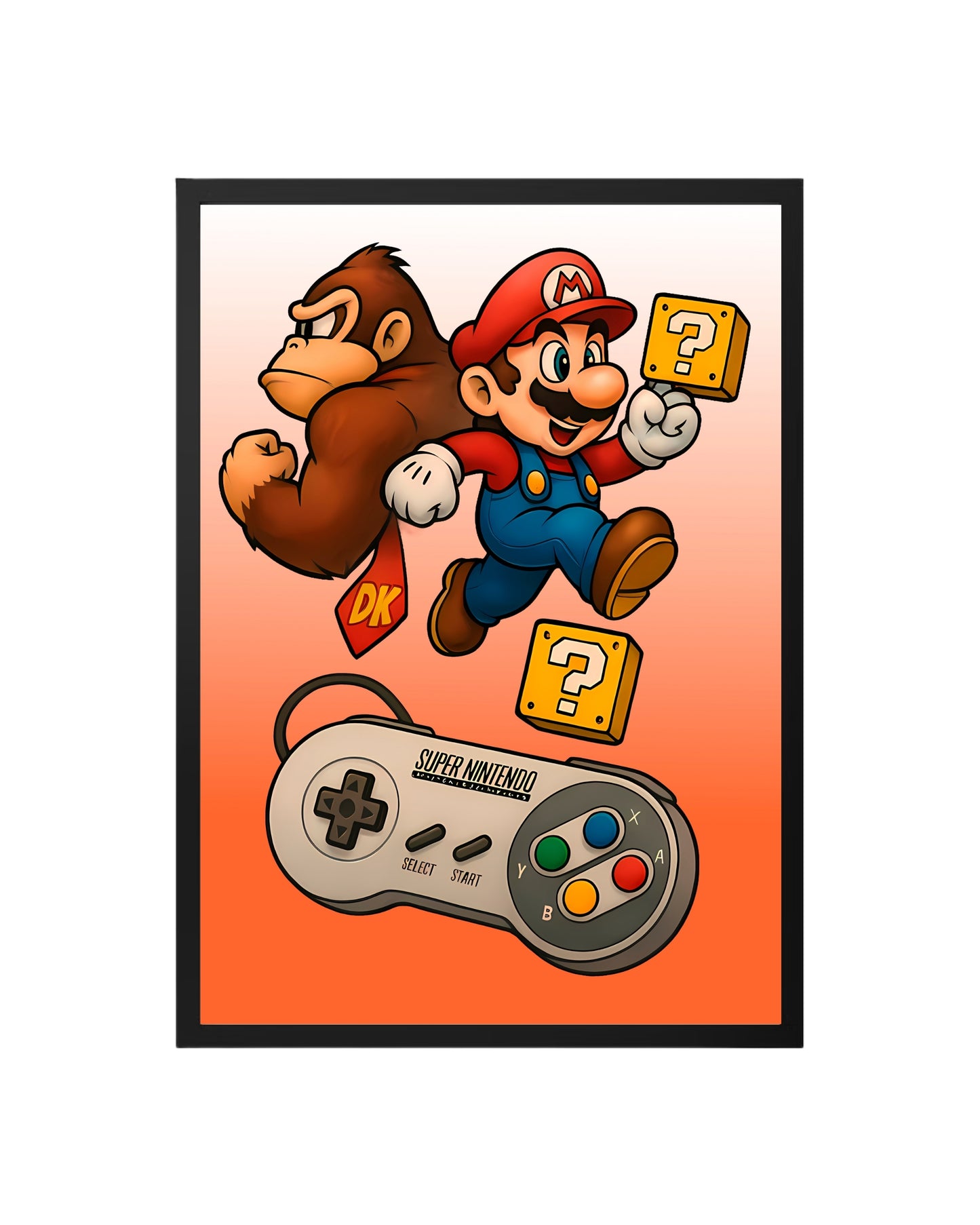 Cuadro Retro Power: El Dúo Dinámico 16-Bit