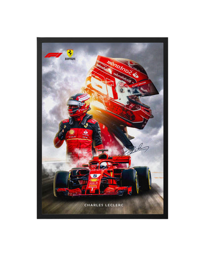 Cuadro Charles Leclerc - La Nueva Leyenda de Ferrari