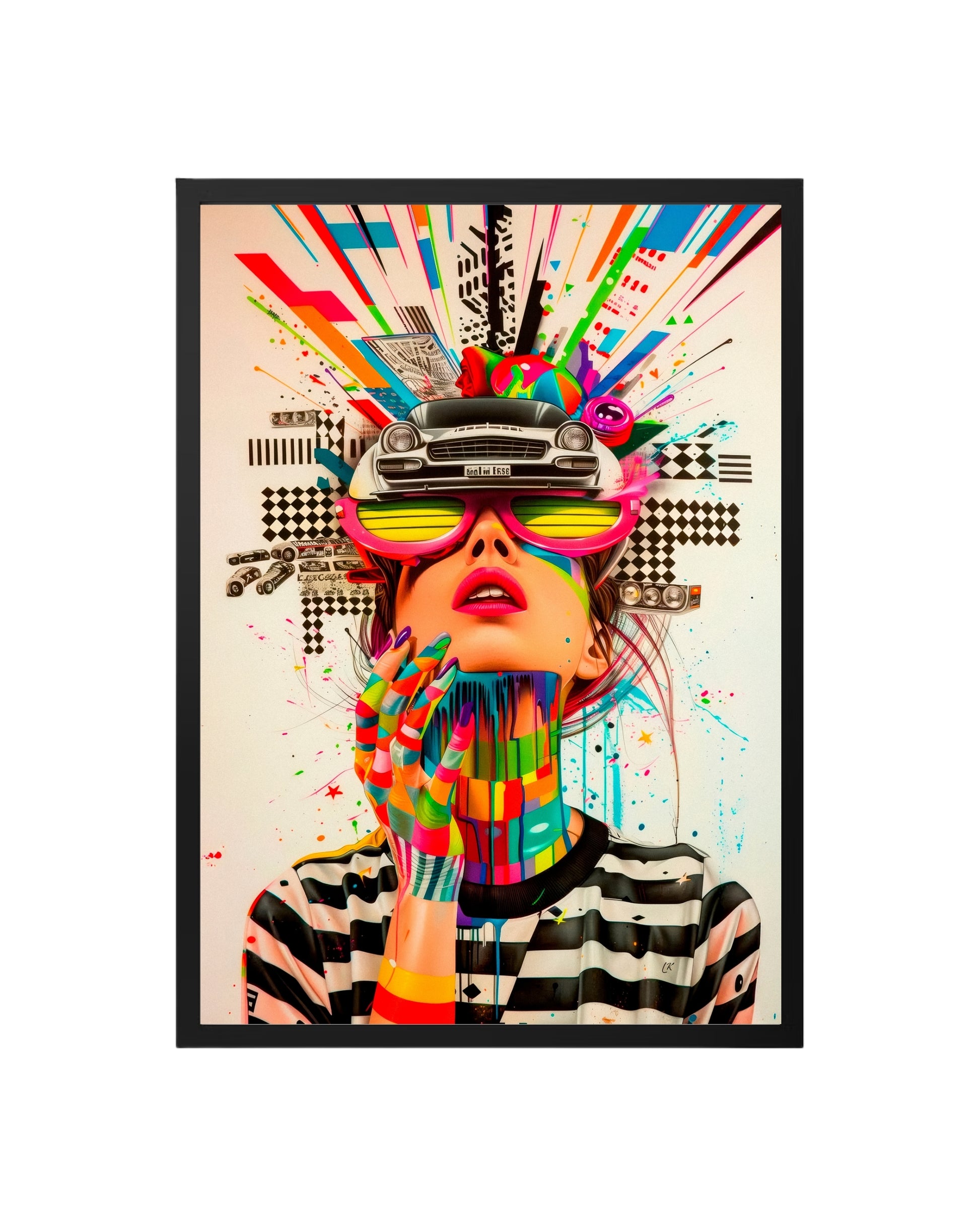 Cuadro Explosión Retro-Futurista