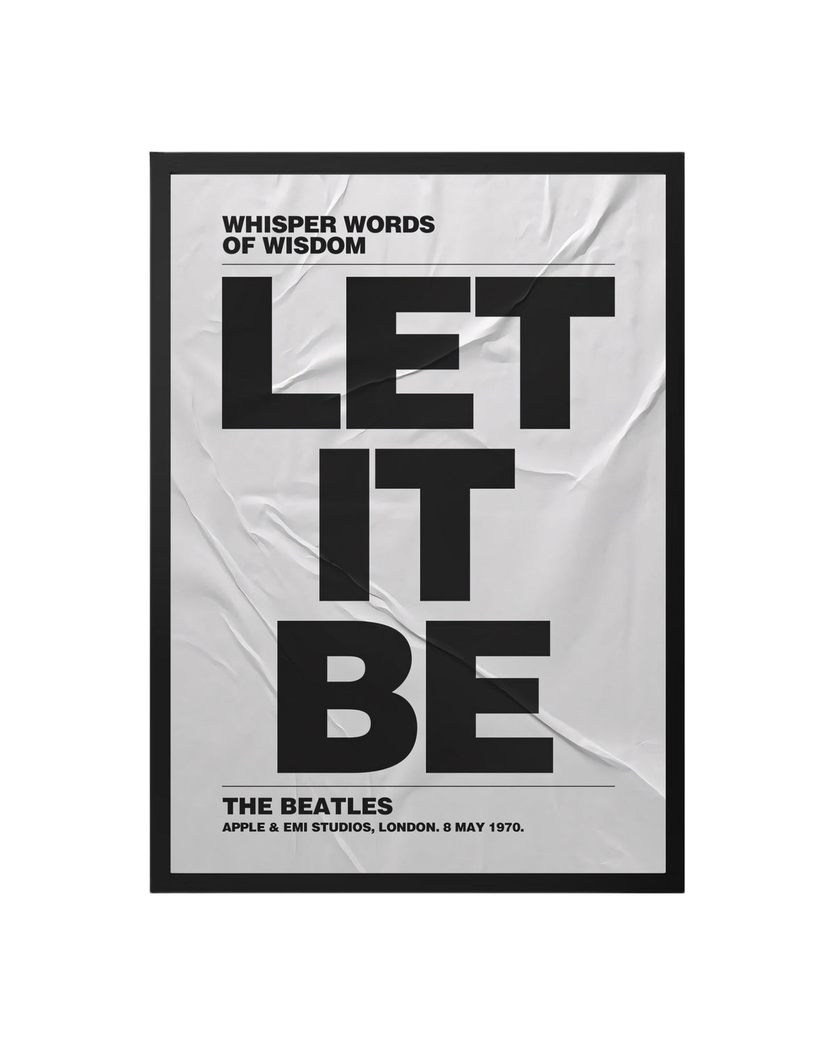 Cuadro Let It Be - La Sabiduría de The Beatles