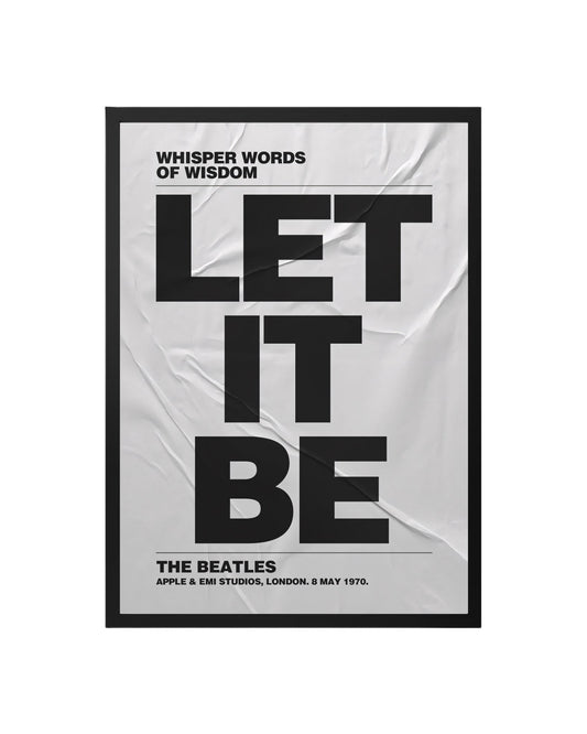 Cuadro Let It Be - La Sabiduría de The Beatles