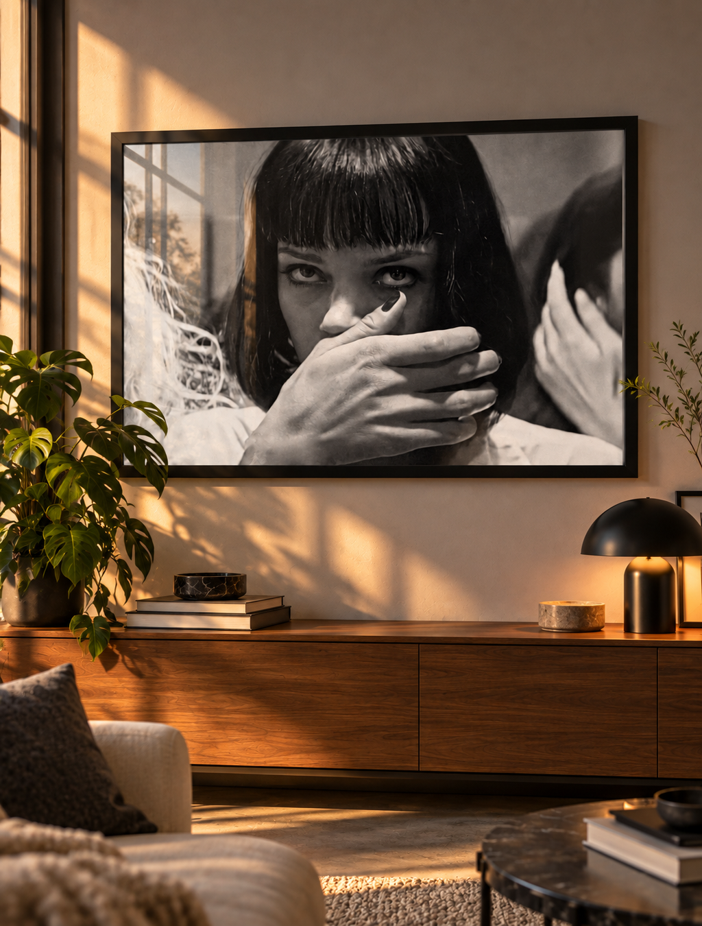 Cuadro Pulp Fiction (Mia Wallace - Primer Plano)