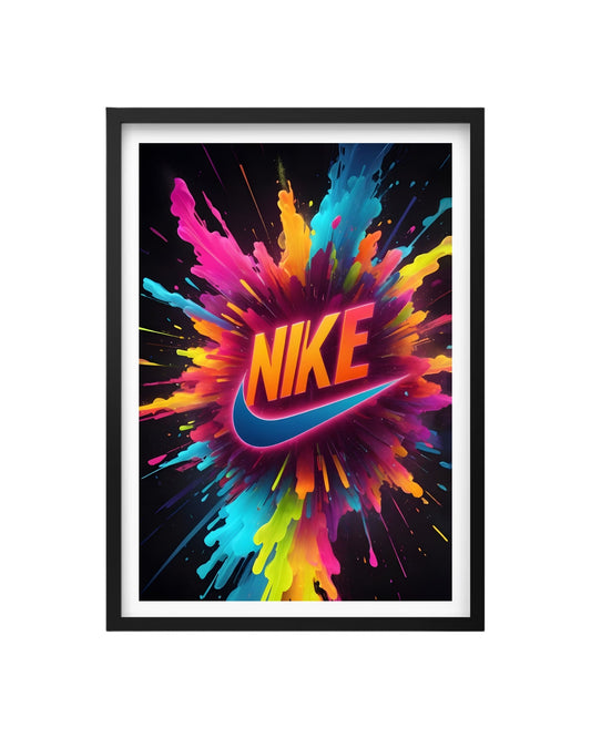 Cuadro Energía y Estilo Neón - Nike