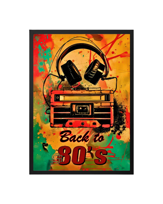 Cuadro Back To 80´S Retro
