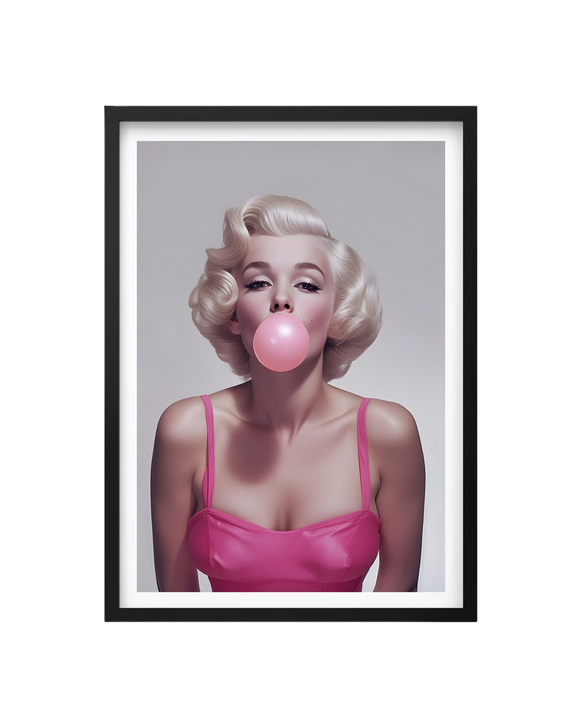 Cuadro Chic Bubblegum: El Glamour de Marilyn