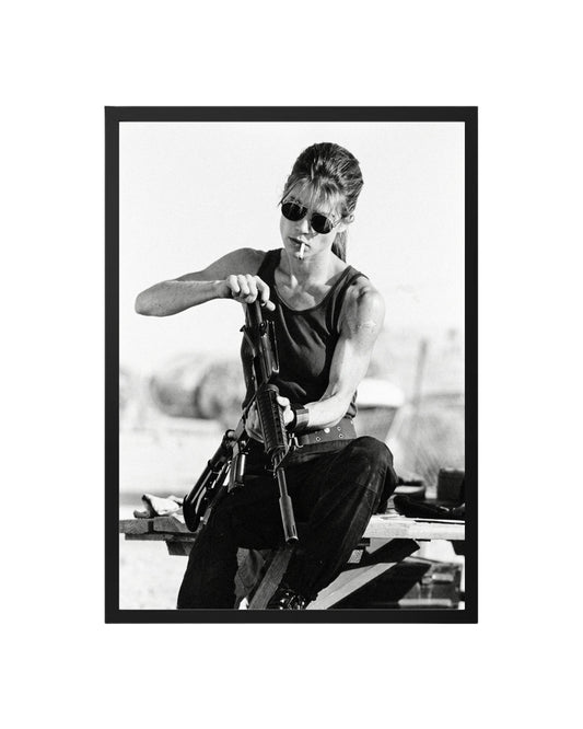 Cuadro Terminator 2 – Sarah Connor en el Desierto (1991)