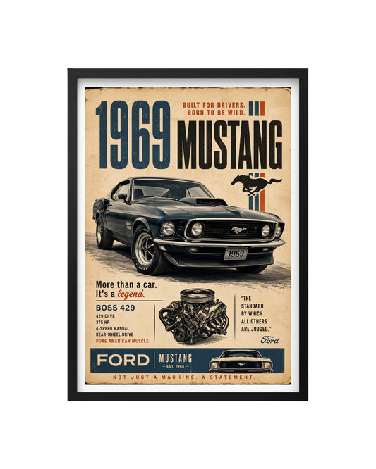 Cuadro Ford Mustang 1969 – Edición Leyenda Boss 429