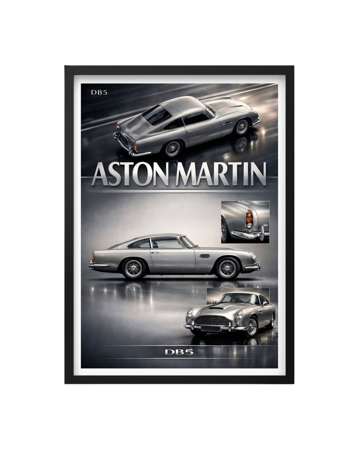 Cuadro Aston Martin DB5 – Elegancia Británica y Diseño Icónico