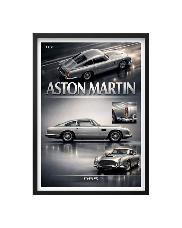 Cuadro Aston Martin DB5 – Elegancia Británica y Diseño Icónico