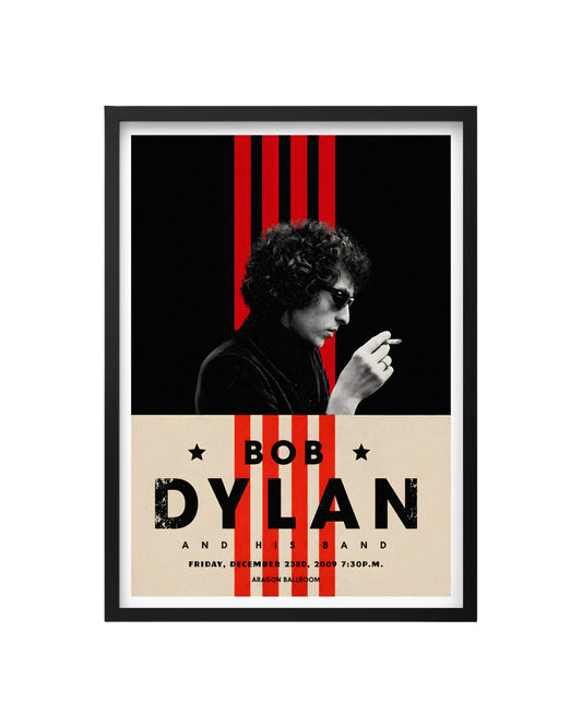Cuadro Bob Dylan – Aragon Ballroom Concert Poster