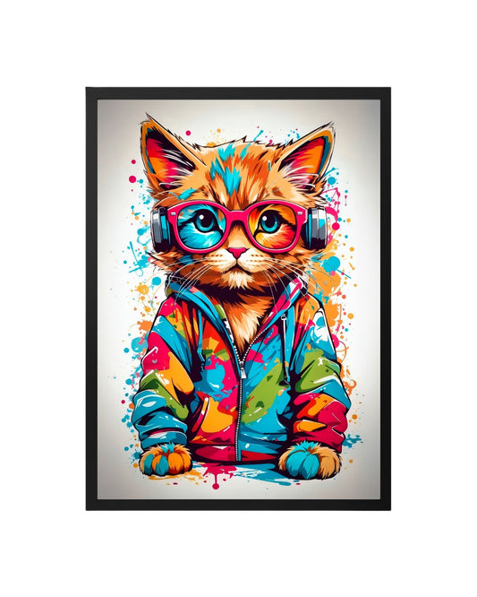 Cuadro Dj Gatuno Urbano (Pop Art)
