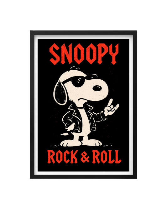 Cuadro Snoopy Rock & Roll