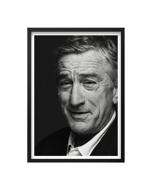 Cuadro Robert De Niro – Retrato B&N de una Leyenda