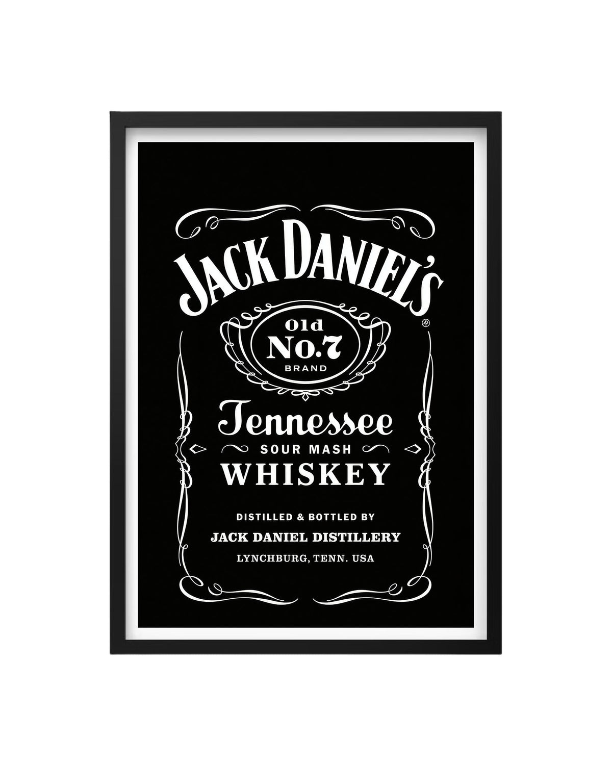 Cuadro Jack Daniel's – Old No. 7 Label Classic