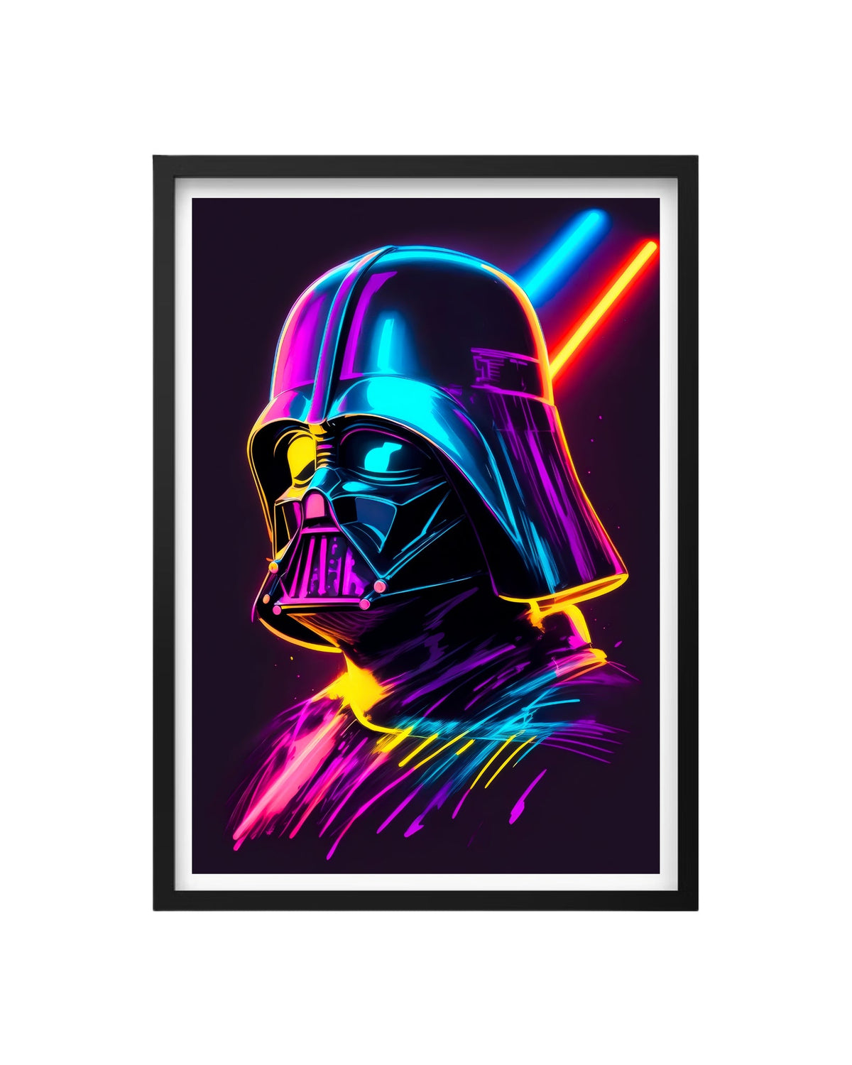 Cuadro Darth Vader Neon - Star Wars