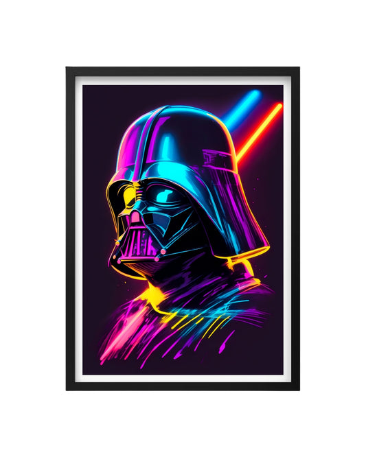 Cuadro Darth Vader Neon - Star Wars
