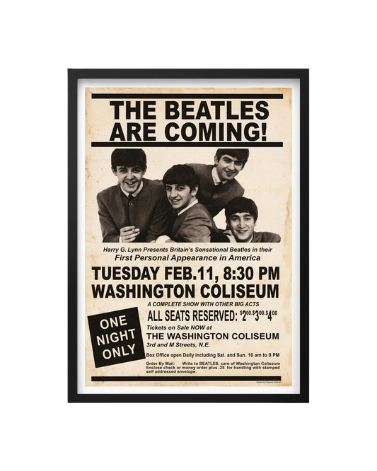 Cuadro The Beatles – Washington Coliseum (1964)
