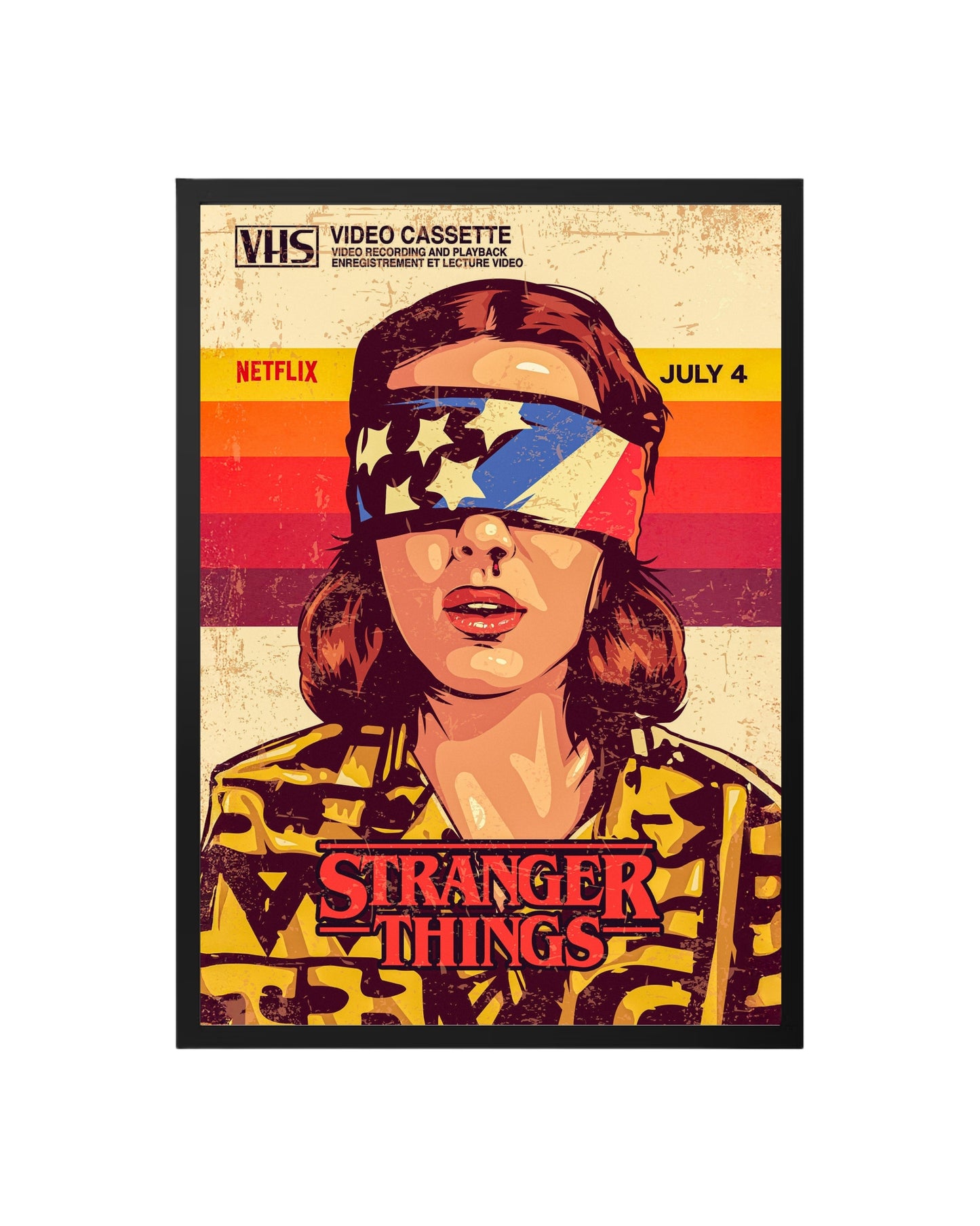Cuadro Eleven: Estilo VHS de Stranger Things