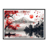 Cuadro Paisaje Japonés (Monte Fuji y Pagoda)