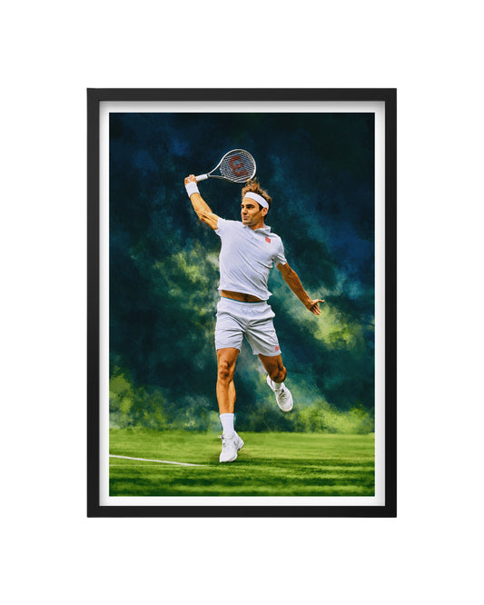 Cuadro Roger Federer – Su Majestad en la Cancha