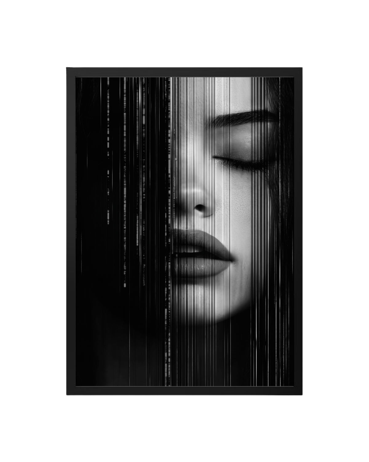 Cuadro Rostro Glitch & Arte Digital