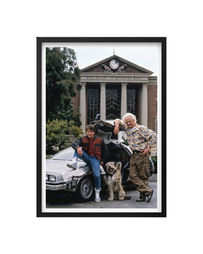 Cuadro Back to the Future: Marty, Doc y el DeLorean - Volver al futuro
