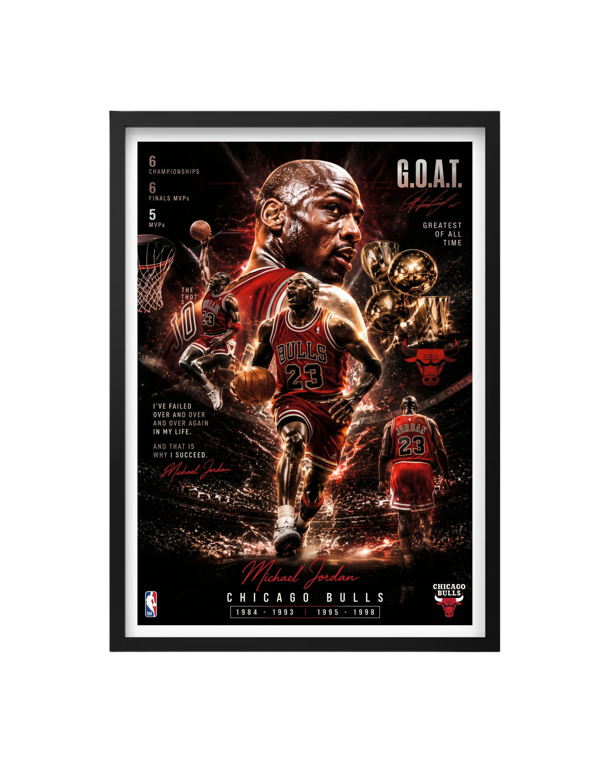 Cuadro Michael Jordan (Chicago Bulls / G.O.A.T.)