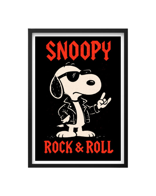 Cuadro Snoopy Rock & Roll