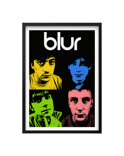 Cuadro Blur – Lo Mejor del Britpop en Arte Pop