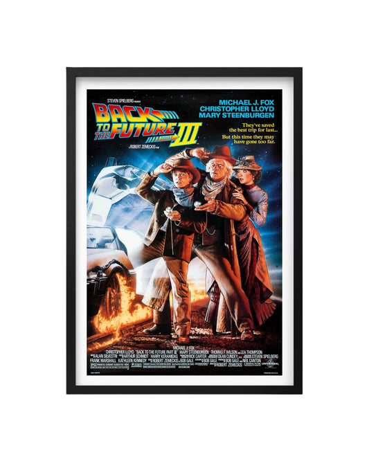Cuadro Volver Al Futuro III - Poster Original 1990