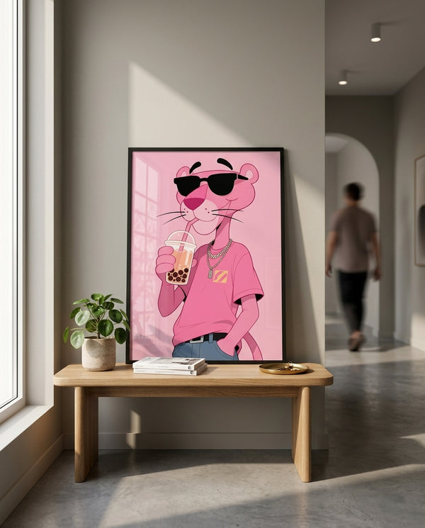 Cuadro Pantera Rosa Pink Vibe – Urban Cool