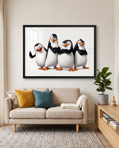 Cuadro Los Pingüinos de Madagascar