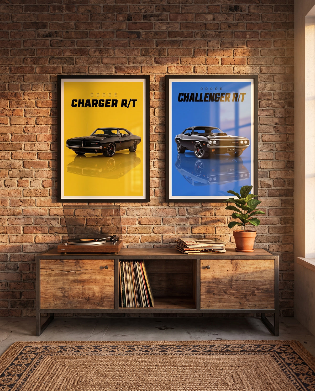 Cuadro Dúo Dodge Charger R/T & Challenger R/T
