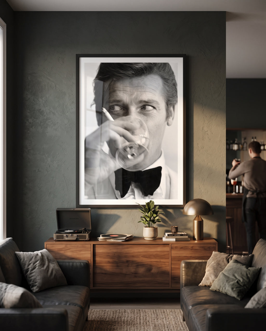 Cuadro Roger Moore (James Bond)