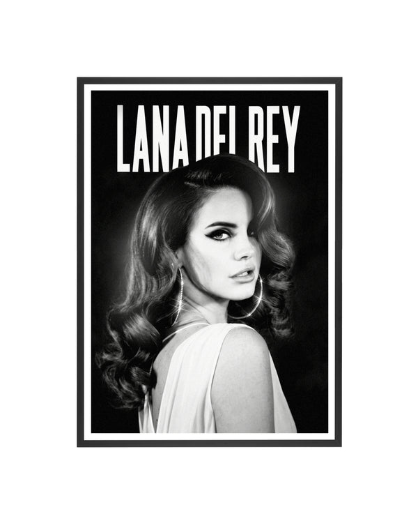 Cuadro Lana Del Rey - Retrato B&N