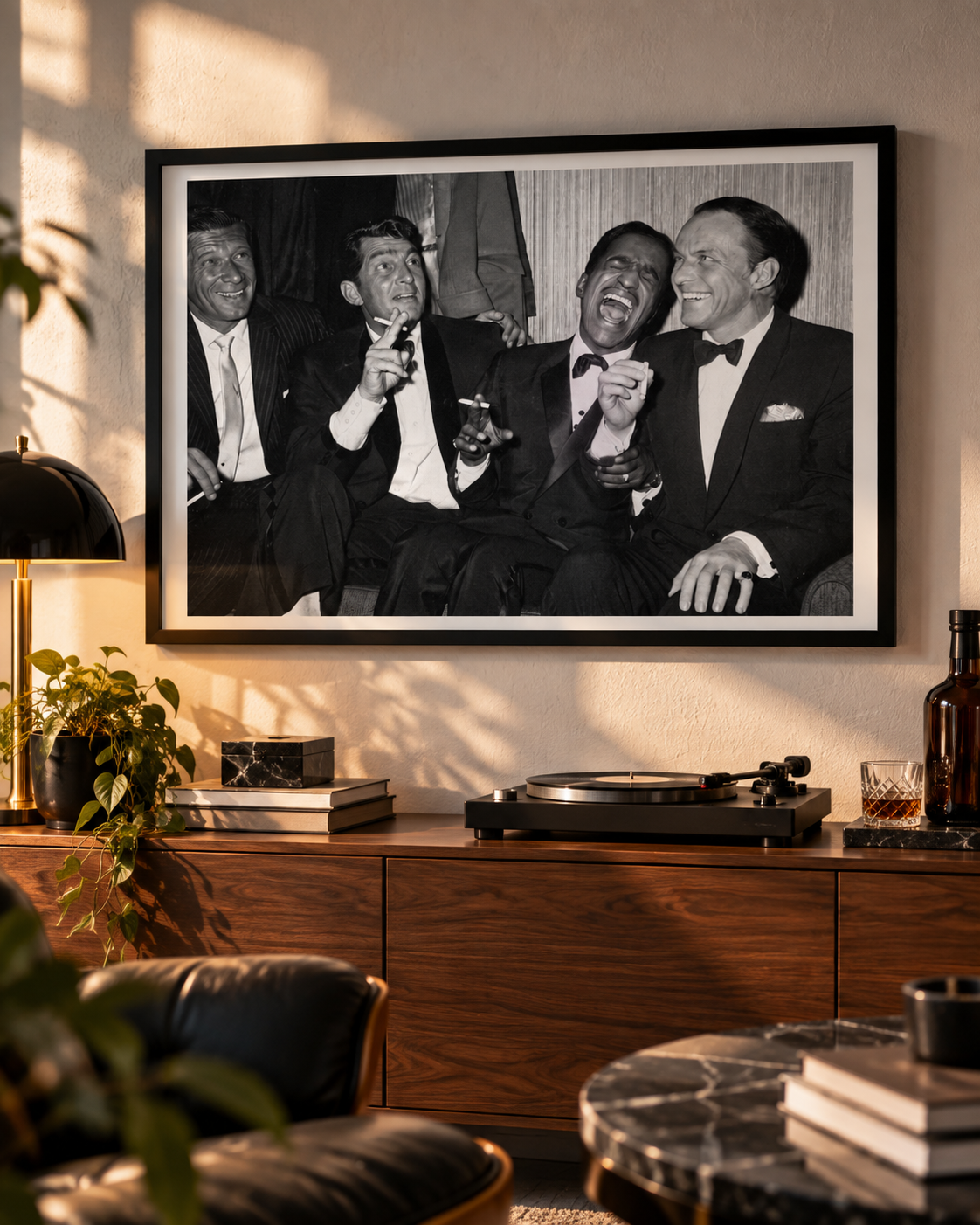 Cuadro The Rat Pack (Frank Sinatra, Dean Martin y Sammy Davis Jr.)